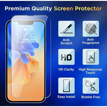 9H keménységű üvegfólia Anti-dust HD clear