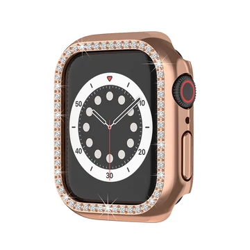 Apple Watch rosegold köves védőkeret