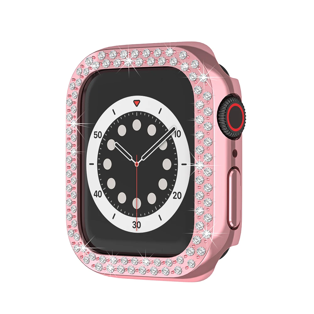 Apple Watch rosepink dupla köves védőkeret